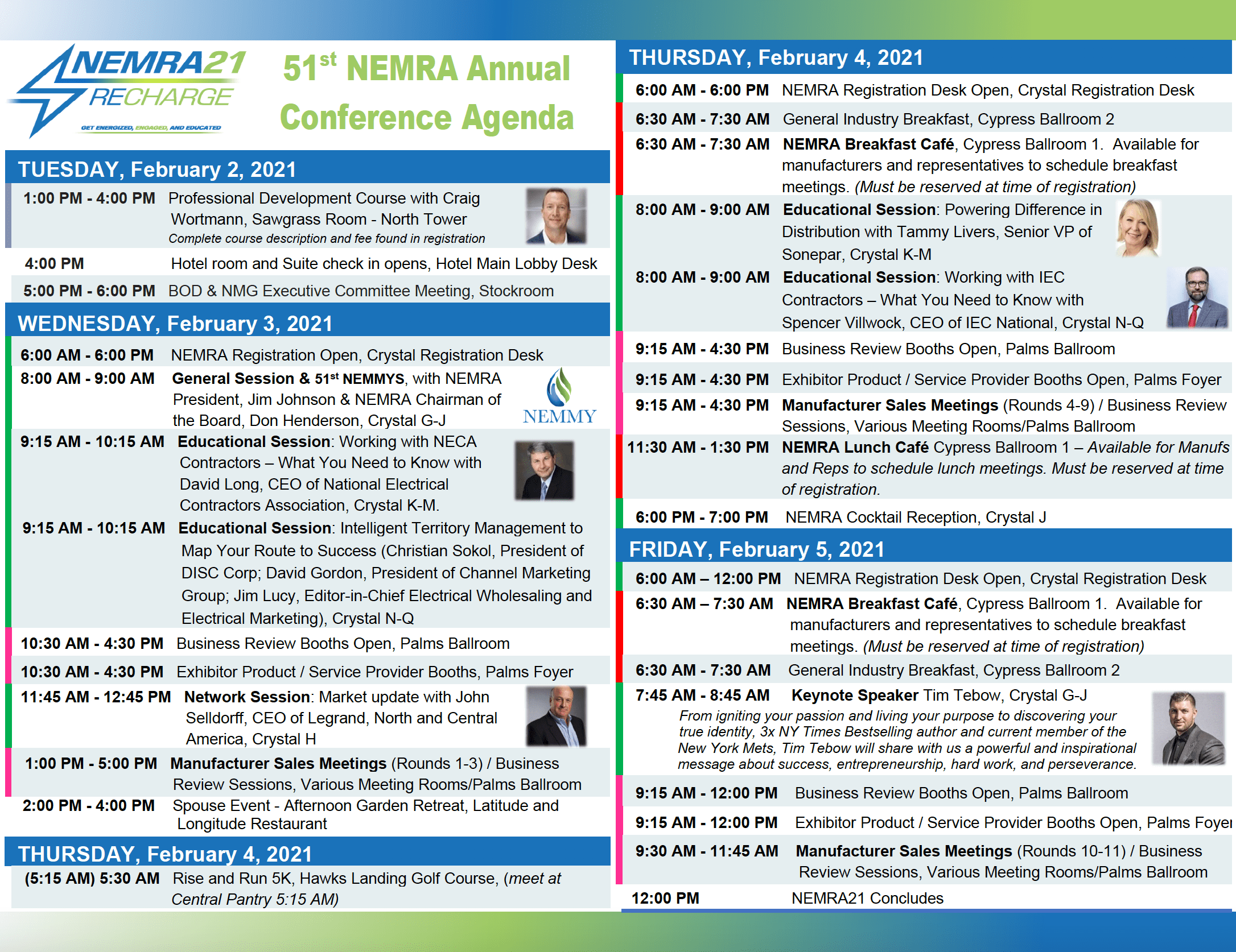 conference agenda