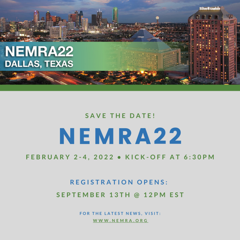 Save the Date for NEMRA22