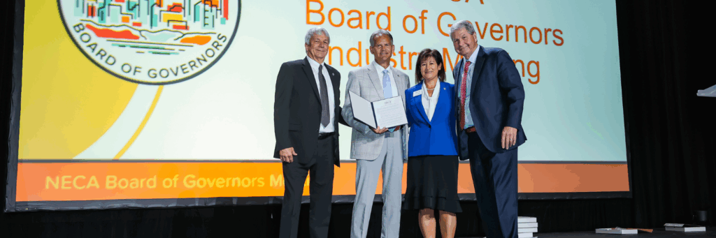 NEMRA President Jim Johnson Honored with 2025 NECA Industry Partner Award