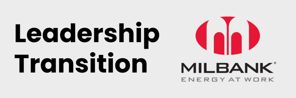  Milbank Manufacturing Announces Leadership Transition 